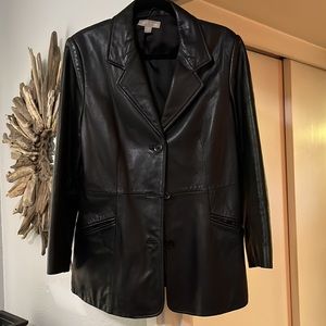 Lamb skin leather blazer by Nordstrom